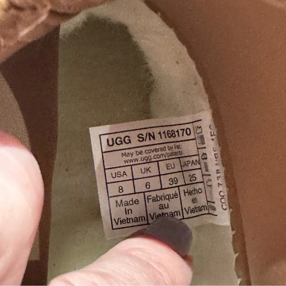 UGG classic Mini Dipper Chestnut Platform Boots NEW